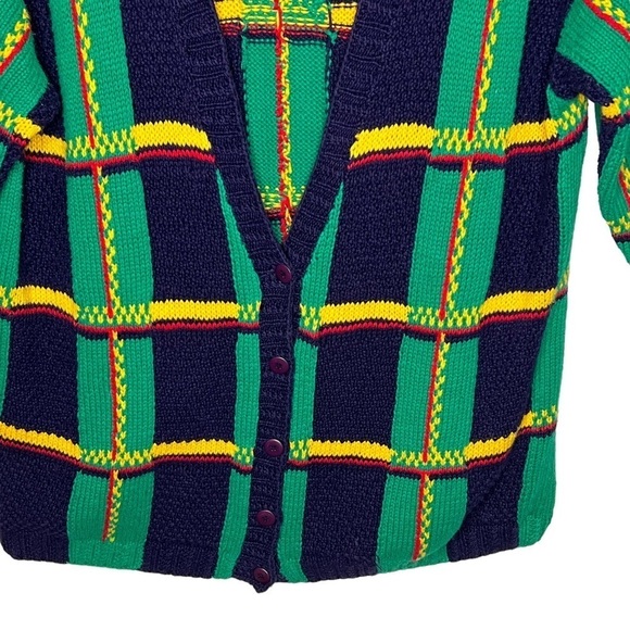 VTG Izod Retro Plaid Handknit Cardigan Sweater Plus Size 2X Relaxed Fit
Grandma - Picture 4 of 16
